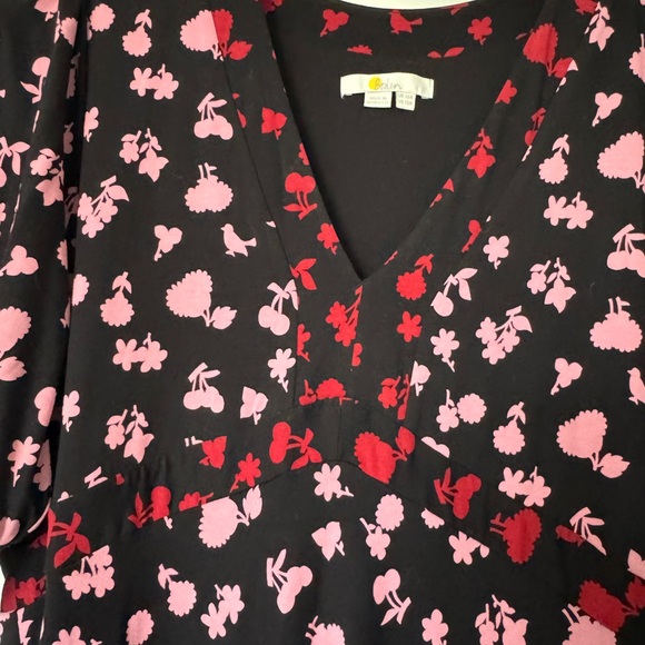 Boden Black and Pink Midi Dress - Picture 4 of 8